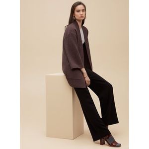 Aritzia Wilfred Brullon Merino Wool Open Sweater